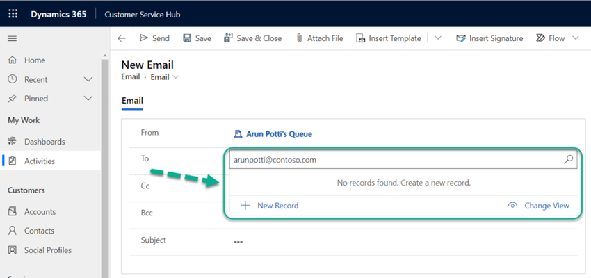 How To Send An Email To The Unresolved Email Addresses In Dynamics 365 CRM?